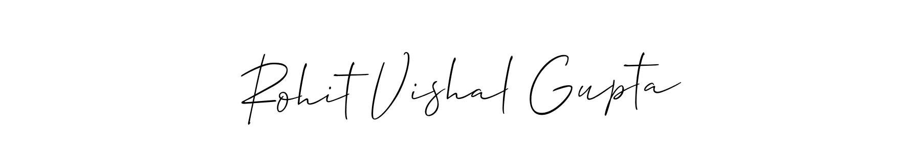 Also we have Rohit Vishal Gupta name is the best signature style. Create professional handwritten signature collection using Allison_Script autograph style. Rohit Vishal Gupta signature style 2 images and pictures png