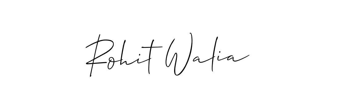 How to Draw Rohit Walia signature style? Allison_Script is a latest design signature styles for name Rohit Walia. Rohit Walia signature style 2 images and pictures png