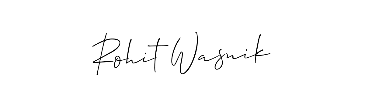 Also You can easily find your signature by using the search form. We will create Rohit Wasnik name handwritten signature images for you free of cost using Allison_Script sign style. Rohit Wasnik signature style 2 images and pictures png