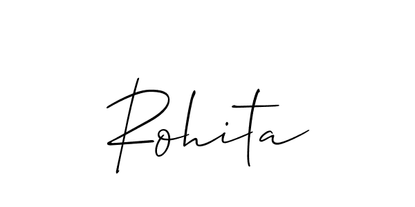 Rohita stylish signature style. Best Handwritten Sign (Allison_Script) for my name. Handwritten Signature Collection Ideas for my name Rohita. Rohita signature style 2 images and pictures png