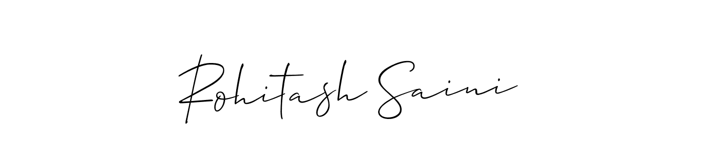 Design your own signature with our free online signature maker. With this signature software, you can create a handwritten (Allison_Script) signature for name Rohitash Saini. Rohitash Saini signature style 2 images and pictures png