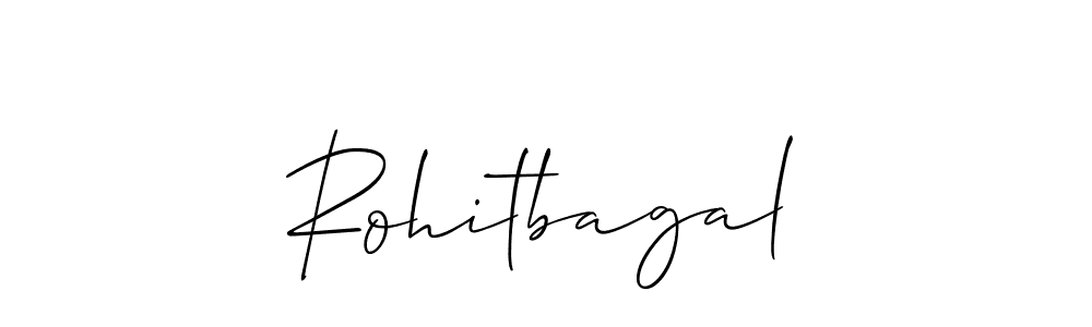How to make Rohitbagal signature? Allison_Script is a professional autograph style. Create handwritten signature for Rohitbagal name. Rohitbagal signature style 2 images and pictures png