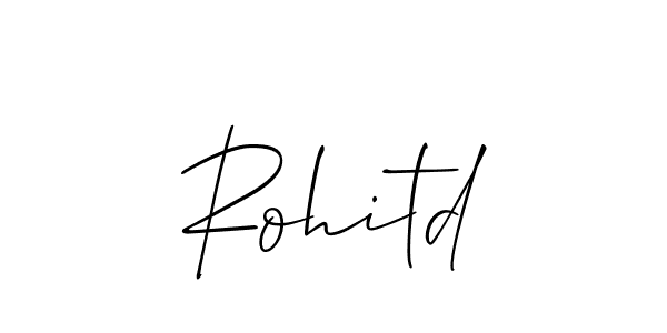 How to make Rohitd signature? Allison_Script is a professional autograph style. Create handwritten signature for Rohitd name. Rohitd signature style 2 images and pictures png