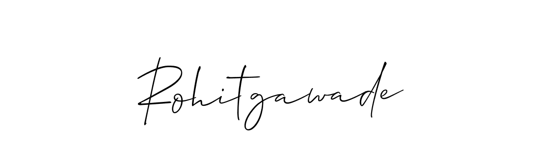 Make a beautiful signature design for name Rohitgawade. With this signature (Allison_Script) style, you can create a handwritten signature for free. Rohitgawade signature style 2 images and pictures png