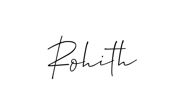 How to make Rohith name signature. Use Allison_Script style for creating short signs online. This is the latest handwritten sign. Rohith signature style 2 images and pictures png