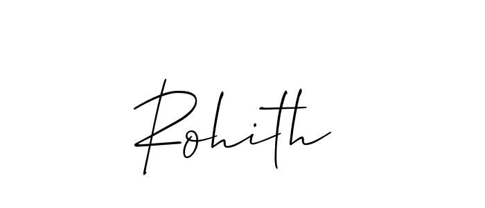 Use a signature maker to create a handwritten signature online. With this signature software, you can design (Allison_Script) your own signature for name Rohith . Rohith  signature style 2 images and pictures png