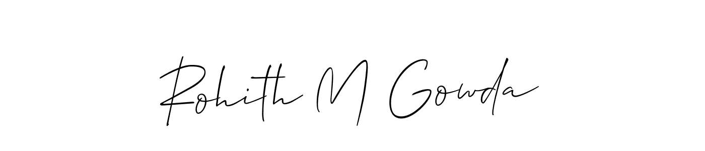 Make a beautiful signature design for name Rohith M Gowda. Use this online signature maker to create a handwritten signature for free. Rohith M Gowda signature style 2 images and pictures png