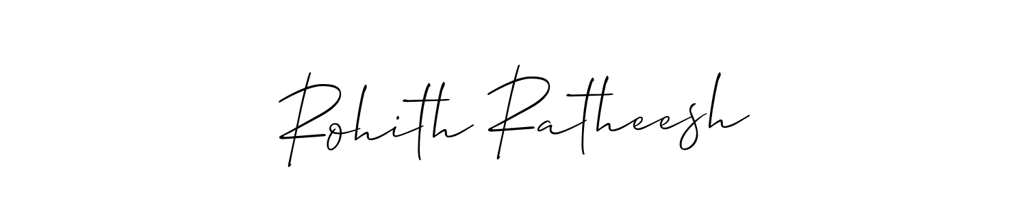 Also we have Rohith Ratheesh name is the best signature style. Create professional handwritten signature collection using Allison_Script autograph style. Rohith Ratheesh signature style 2 images and pictures png