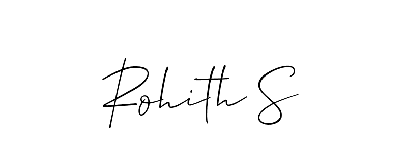 Make a beautiful signature design for name Rohith S. With this signature (Allison_Script) style, you can create a handwritten signature for free. Rohith S signature style 2 images and pictures png