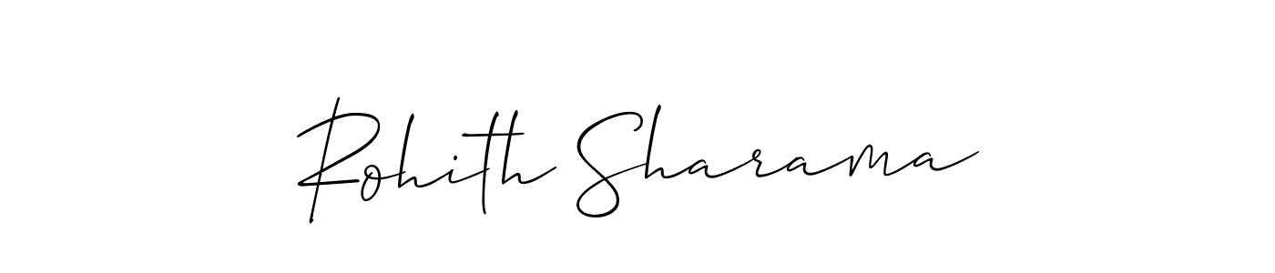 It looks lik you need a new signature style for name Rohith Sharama. Design unique handwritten (Allison_Script) signature with our free signature maker in just a few clicks. Rohith Sharama signature style 2 images and pictures png