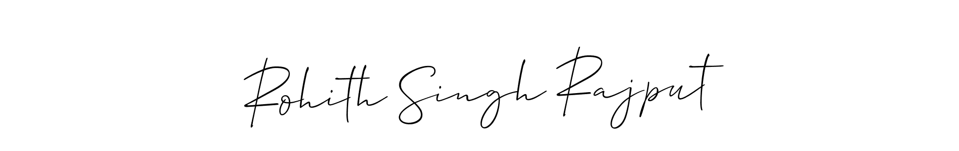 Similarly Allison_Script is the best handwritten signature design. Signature creator online .You can use it as an online autograph creator for name Rohith Singh Rajput. Rohith Singh Rajput signature style 2 images and pictures png