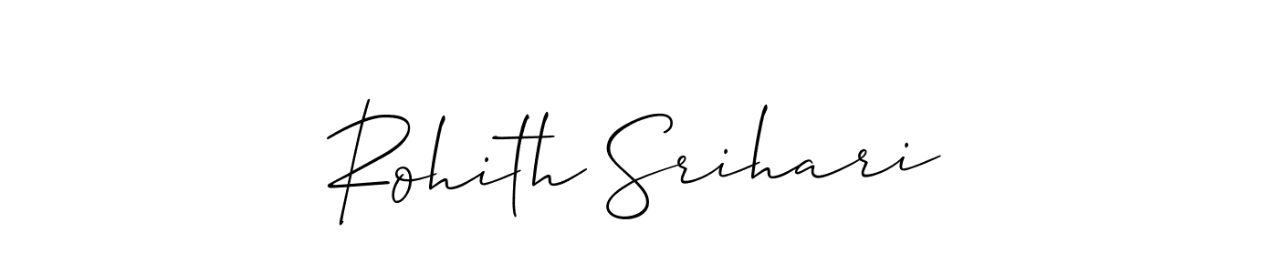 How to Draw Rohith Srihari signature style? Allison_Script is a latest design signature styles for name Rohith Srihari. Rohith Srihari signature style 2 images and pictures png