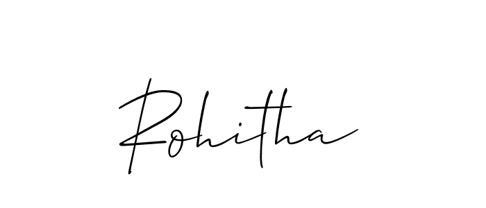 Also we have Rohitha name is the best signature style. Create professional handwritten signature collection using Allison_Script autograph style. Rohitha signature style 2 images and pictures png