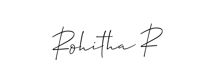 You can use this online signature creator to create a handwritten signature for the name Rohitha R. This is the best online autograph maker. Rohitha R signature style 2 images and pictures png