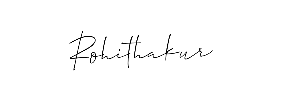 How to make Rohithakur name signature. Use Allison_Script style for creating short signs online. This is the latest handwritten sign. Rohithakur signature style 2 images and pictures png