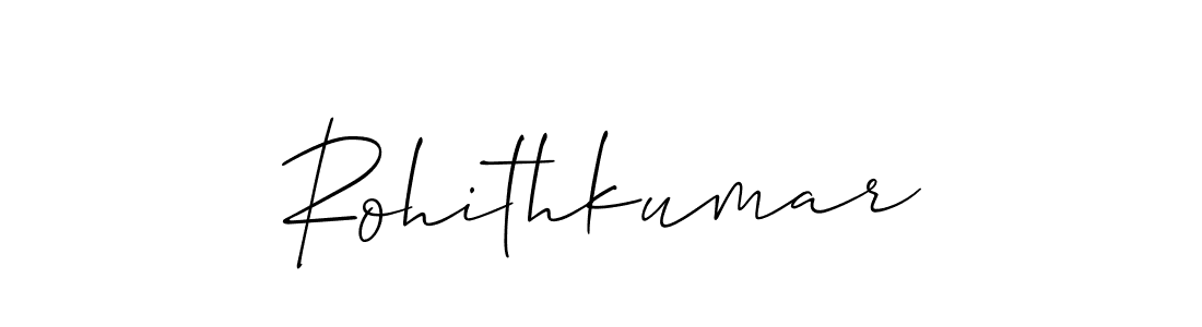 if you are searching for the best signature style for your name Rohithkumar. so please give up your signature search. here we have designed multiple signature styles  using Allison_Script. Rohithkumar signature style 2 images and pictures png