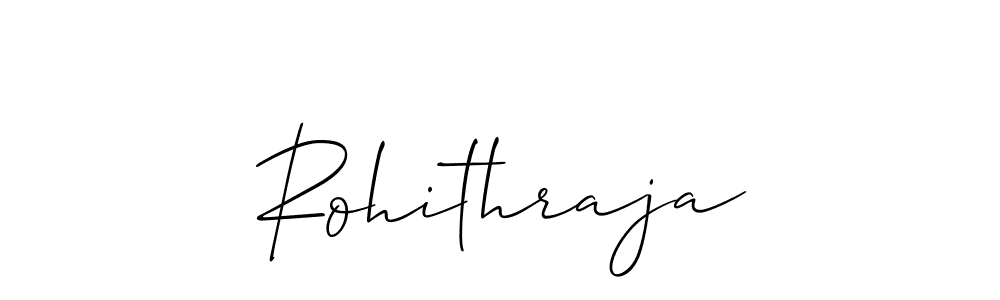 How to make Rohithraja name signature. Use Allison_Script style for creating short signs online. This is the latest handwritten sign. Rohithraja signature style 2 images and pictures png