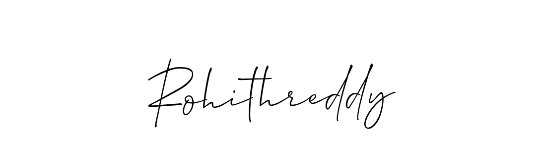 Use a signature maker to create a handwritten signature online. With this signature software, you can design (Allison_Script) your own signature for name Rohithreddy. Rohithreddy signature style 2 images and pictures png