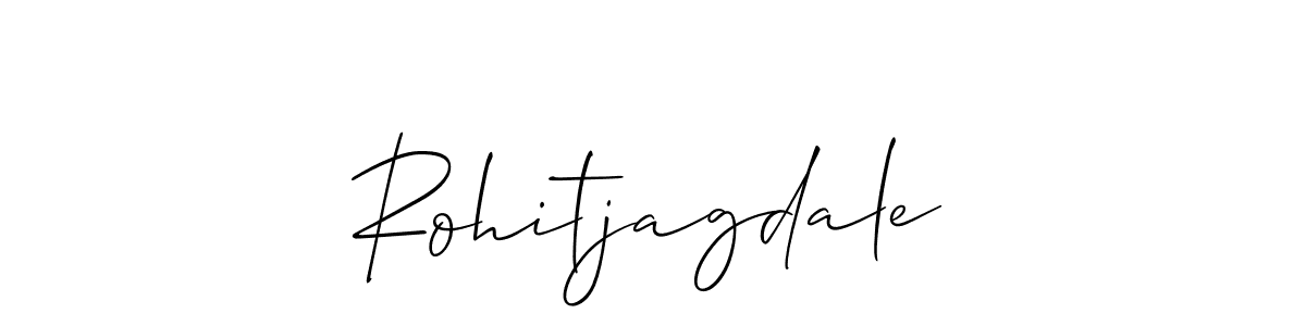 How to make Rohitjagdale signature? Allison_Script is a professional autograph style. Create handwritten signature for Rohitjagdale name. Rohitjagdale signature style 2 images and pictures png