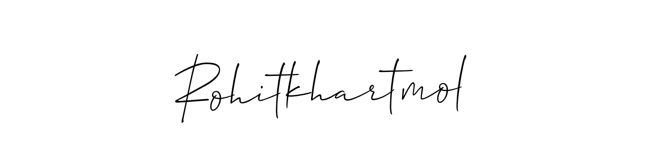 Make a beautiful signature design for name Rohitkhartmol. With this signature (Allison_Script) style, you can create a handwritten signature for free. Rohitkhartmol signature style 2 images and pictures png