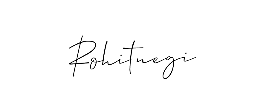 Create a beautiful signature design for name Rohitnegi. With this signature (Allison_Script) fonts, you can make a handwritten signature for free. Rohitnegi signature style 2 images and pictures png