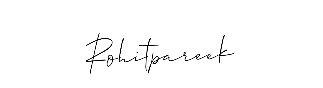 Design your own signature with our free online signature maker. With this signature software, you can create a handwritten (Allison_Script) signature for name Rohitpareek. Rohitpareek signature style 2 images and pictures png