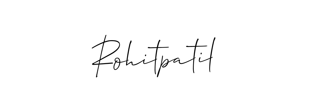 Use a signature maker to create a handwritten signature online. With this signature software, you can design (Allison_Script) your own signature for name Rohitpatil. Rohitpatil signature style 2 images and pictures png