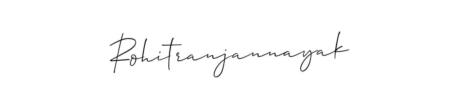 How to make Rohitranjannayak name signature. Use Allison_Script style for creating short signs online. This is the latest handwritten sign. Rohitranjannayak signature style 2 images and pictures png