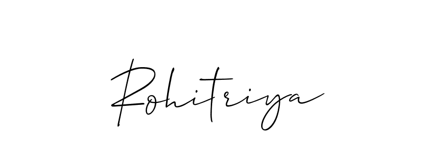 You should practise on your own different ways (Allison_Script) to write your name (Rohitriya) in signature. don't let someone else do it for you. Rohitriya signature style 2 images and pictures png