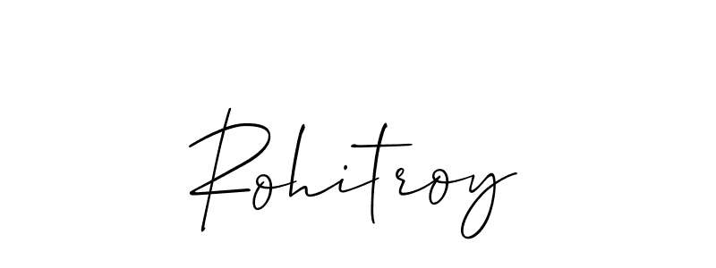 Make a beautiful signature design for name Rohitroy. With this signature (Allison_Script) style, you can create a handwritten signature for free. Rohitroy signature style 2 images and pictures png