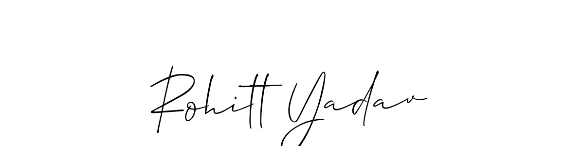 Rohitt Yadav stylish signature style. Best Handwritten Sign (Allison_Script) for my name. Handwritten Signature Collection Ideas for my name Rohitt Yadav. Rohitt Yadav signature style 2 images and pictures png