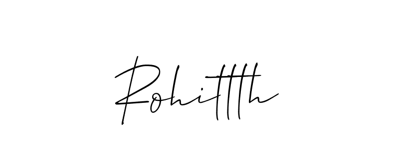 Use a signature maker to create a handwritten signature online. With this signature software, you can design (Allison_Script) your own signature for name Rohittth. Rohittth signature style 2 images and pictures png