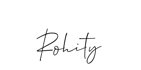 It looks lik you need a new signature style for name Rohity. Design unique handwritten (Allison_Script) signature with our free signature maker in just a few clicks. Rohity signature style 2 images and pictures png