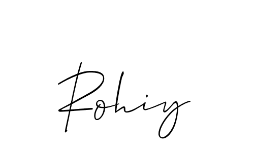 Make a beautiful signature design for name Rohiy. With this signature (Allison_Script) style, you can create a handwritten signature for free. Rohiy signature style 2 images and pictures png