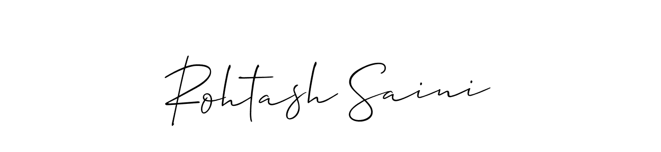 Design your own signature with our free online signature maker. With this signature software, you can create a handwritten (Allison_Script) signature for name Rohtash Saini. Rohtash Saini signature style 2 images and pictures png