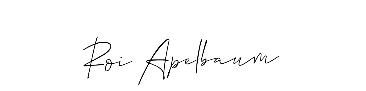 Best and Professional Signature Style for Roi Apelbaum. Allison_Script Best Signature Style Collection. Roi Apelbaum signature style 2 images and pictures png