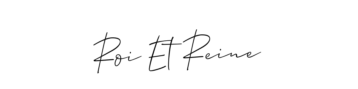 Roi Et Reine stylish signature style. Best Handwritten Sign (Allison_Script) for my name. Handwritten Signature Collection Ideas for my name Roi Et Reine. Roi Et Reine signature style 2 images and pictures png