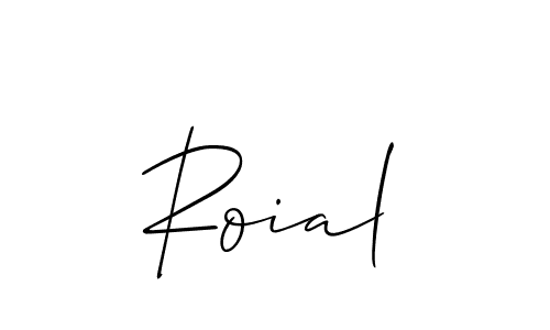 How to Draw Roial signature style? Allison_Script is a latest design signature styles for name Roial. Roial signature style 2 images and pictures png