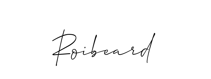 You can use this online signature creator to create a handwritten signature for the name Roibeard. This is the best online autograph maker. Roibeard signature style 2 images and pictures png