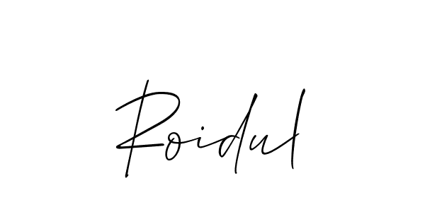 Also we have Roidul name is the best signature style. Create professional handwritten signature collection using Allison_Script autograph style. Roidul signature style 2 images and pictures png