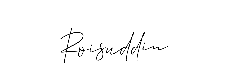 It looks lik you need a new signature style for name Roisuddin. Design unique handwritten (Allison_Script) signature with our free signature maker in just a few clicks. Roisuddin signature style 2 images and pictures png