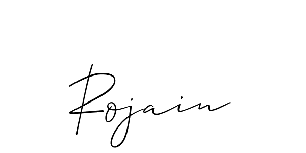 Make a short Rojain signature style. Manage your documents anywhere anytime using Allison_Script. Create and add eSignatures, submit forms, share and send files easily. Rojain signature style 2 images and pictures png