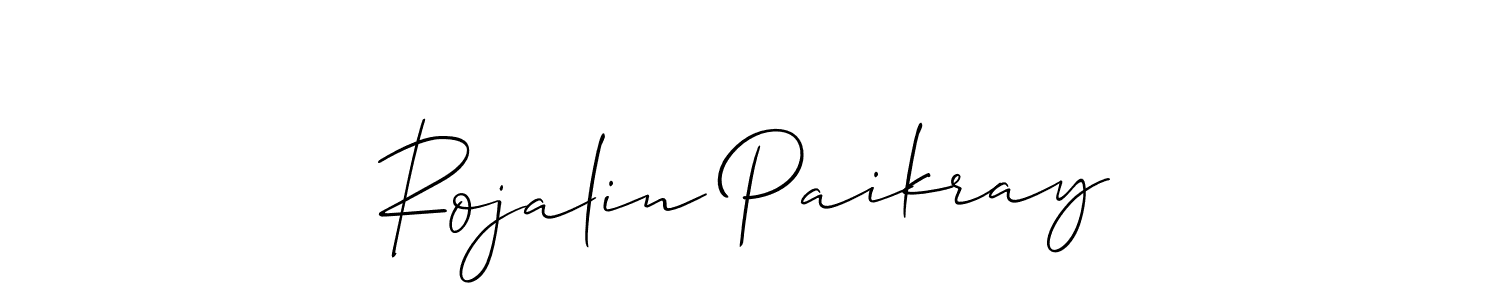 Also we have Rojalin Paikray name is the best signature style. Create professional handwritten signature collection using Allison_Script autograph style. Rojalin Paikray signature style 2 images and pictures png