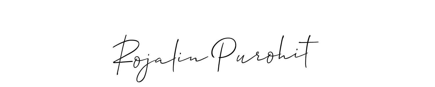 Use a signature maker to create a handwritten signature online. With this signature software, you can design (Allison_Script) your own signature for name Rojalin Purohit. Rojalin Purohit signature style 2 images and pictures png