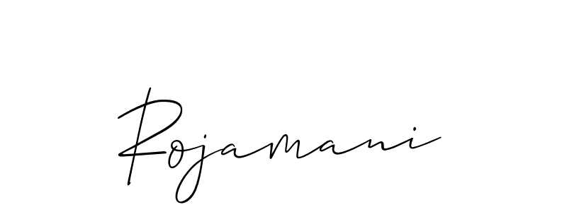 Best and Professional Signature Style for Rojamani. Allison_Script Best Signature Style Collection. Rojamani signature style 2 images and pictures png