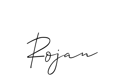 Rojan stylish signature style. Best Handwritten Sign (Allison_Script) for my name. Handwritten Signature Collection Ideas for my name Rojan. Rojan signature style 2 images and pictures png