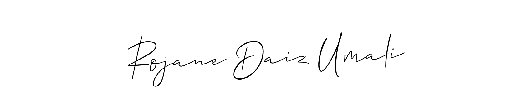 Check out images of Autograph of Rojane Daiz Umali name. Actor Rojane Daiz Umali Signature Style. Allison_Script is a professional sign style online. Rojane Daiz Umali signature style 2 images and pictures png