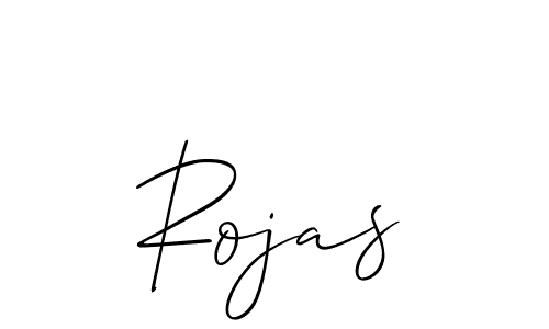Use a signature maker to create a handwritten signature online. With this signature software, you can design (Allison_Script) your own signature for name Rojas. Rojas signature style 2 images and pictures png
