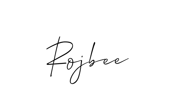 This is the best signature style for the Rojbee name. Also you like these signature font (Allison_Script). Mix name signature. Rojbee signature style 2 images and pictures png