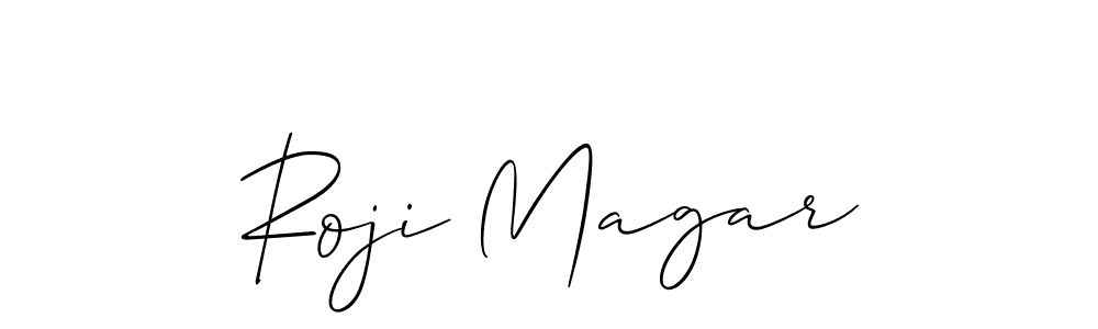 Best and Professional Signature Style for Roji Magar. Allison_Script Best Signature Style Collection. Roji Magar signature style 2 images and pictures png